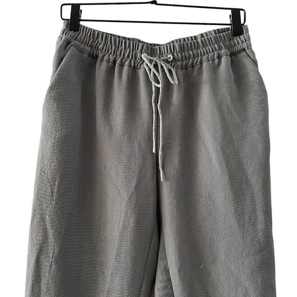 Wilfred Women's Casual Buffon Crepe Pants Joggers Green Drawstring Size Small - Picture 2 of 9